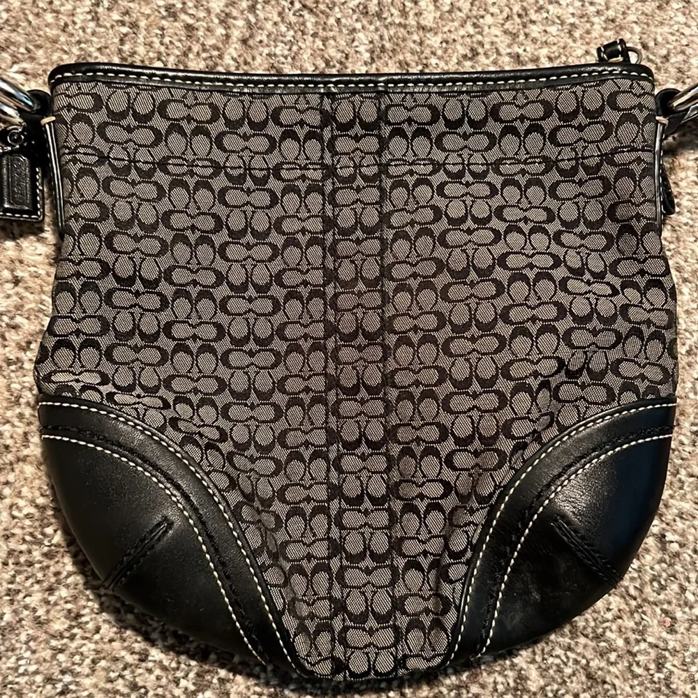Coach Black and Gray Crossbody Bag